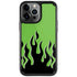 Green Flames iPhone Cases