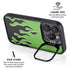 Green Flames iPhone 13 Pro Max Kickstand Case