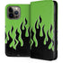 Green Flames iPhone Cases
