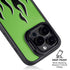 Green Flames iPhone 15 Pro Max Kickstand Case