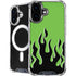 Green Flames iPhone 16 MagSafe Case