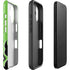 Green Flames iPhone 16 Plus Impact Case