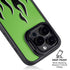 Green Flames iPhone 16 Pro Kickstand Case