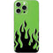 Green Flames iPhone 16 Pro Max Skin