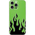 Green Flames iPhone 16 Pro Max Skin