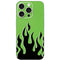 Green Flames iPhone 16 Pro Skin