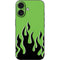 Green Flames iPhone 16 Skin