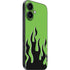 Green Flames iPhone 16 Skin