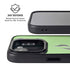 Green Flames iPhone 16e Kickstand Case