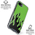 Green Flames iPhone 16e Clear Case