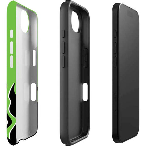 Green Flames iPhone 16e Impact Case