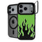Green Flames iPhone 18 Pro Kickstand Case