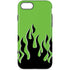 Green Flames iPhone Cases