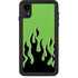 Green Flames iPhone Cases