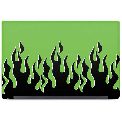 Green Flames Dell Latitude Skin