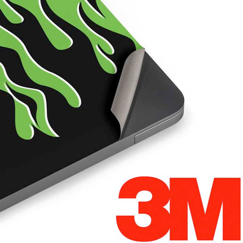 Green Flames Apple MacBook Air Skin