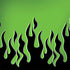 Green Flames MacBook Skins