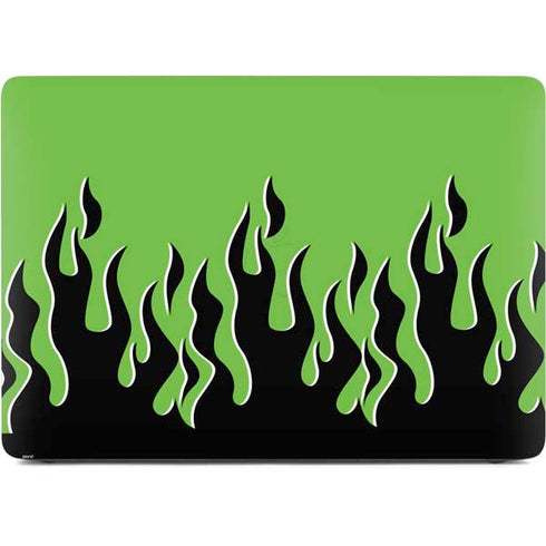 Green Flames Apple MacBook Pro 16-inch Skin
