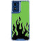 Green Flames Moto G 5G (2024) Clear Case