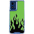 Green Flames Moto G 5G (2024) Clear Case