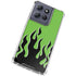 Green Flames Moto G Stylus 5G (2025) Clear Case