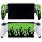 Green Flames PlayStation Portal Remote Player Skin