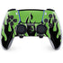 Green Flames PS5 DualSense Edge Pro Controller Skin