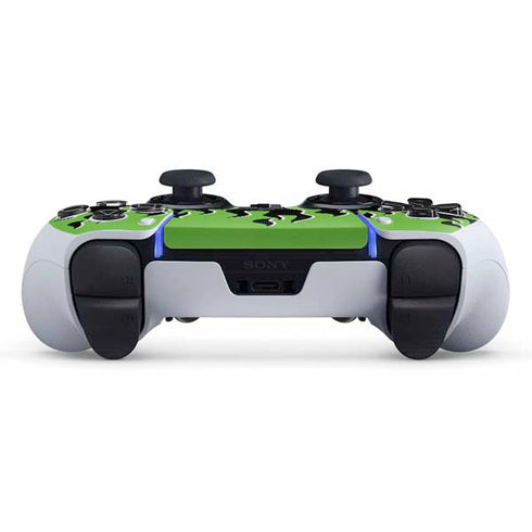 Green Flames PS5 DualSense Edge Pro Controller Skin