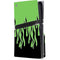 Green Flames PS5 Pro Disk Console Skin