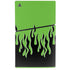 Green Flames PS5 Slim Digital Edition Console Skin