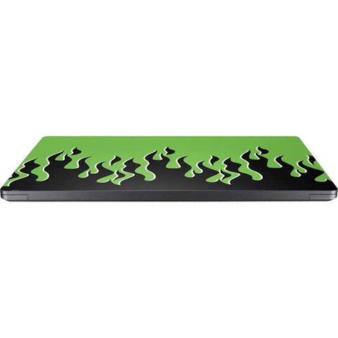 Green Flames Surface Laptop 7 13.8in Skin