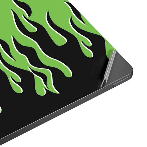 Green Flames Surface Laptop 7 15in Skin