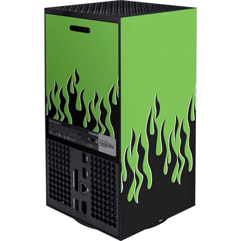 Green Flames Xbox Series X Bundle Skin