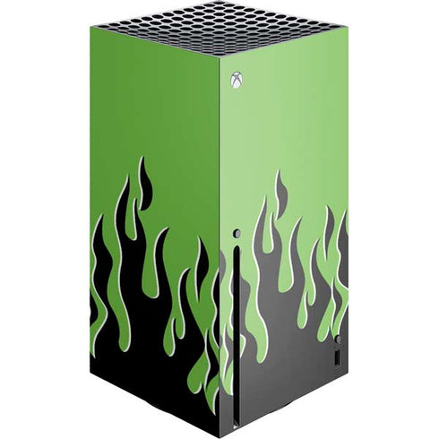 Green Flames Xbox Series X Skins