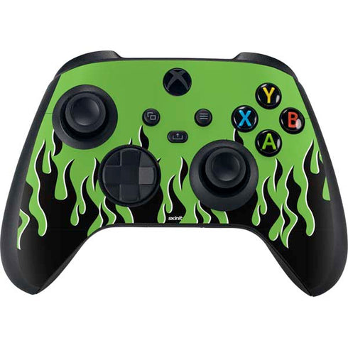 Green Flames Xbox Series X Skins