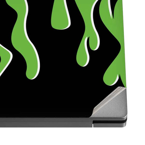 Green Flames Dell XPS Skin