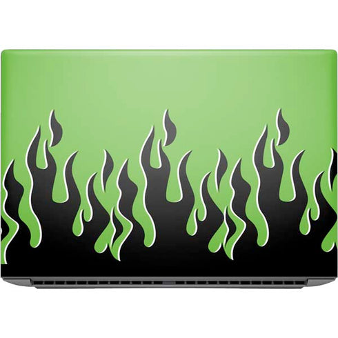 Green Flames HP ZBook Fury 16 G10 Skin