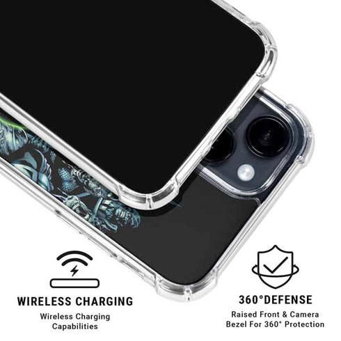 DC Comics Green Lantern Blackest Night, Vol 1 Cover by Ivan Reis iPhone 15 Clear Case