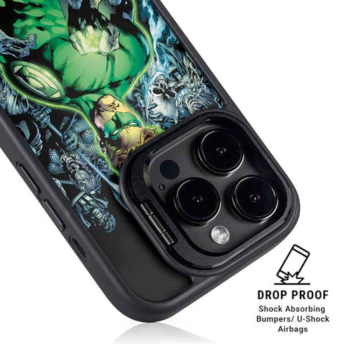 DC Comics Green Lantern Blackest Night, Vol 1 Cover by Ivan Reis iPhone 15 Pro Max Kickstand Case
