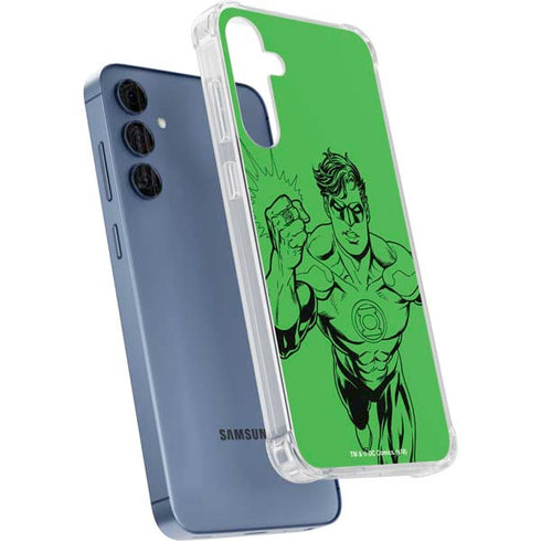DC Comics Green Lantern Comic Pop Galaxy A55 5G Clear Case