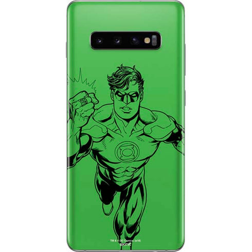 DC Comics Green Lantern Comic Pop Galaxy S10 Plus Skin