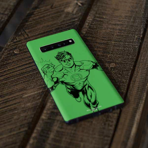 DC Comics Green Lantern Comic Pop Galaxy S10 Plus Skin