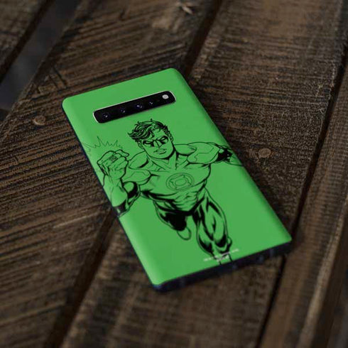 DC Comics Green Lantern Comic Pop Galaxy S10 Skin