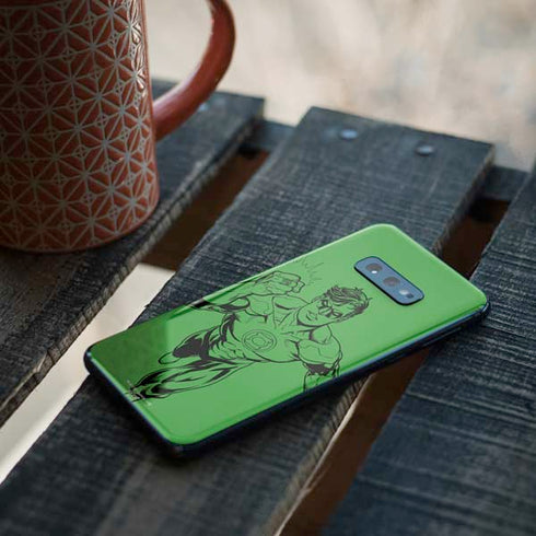 DC Comics Green Lantern Comic Pop Galaxy S10e Skin