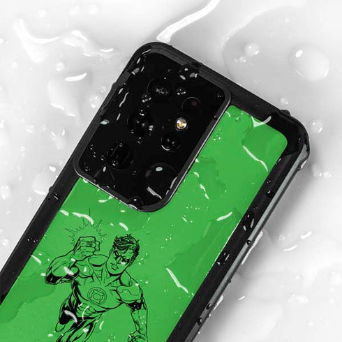 DC Comics Green Lantern Comic Pop Galaxy S24 Ultra Waterproof Case
