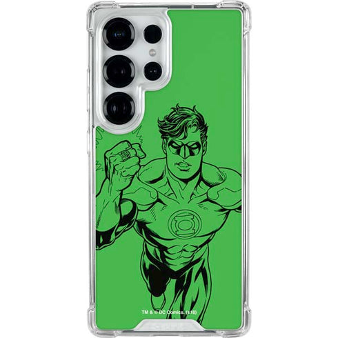 DC Comics Green Lantern Comic Pop Galaxy S25 Ultra Clear Case