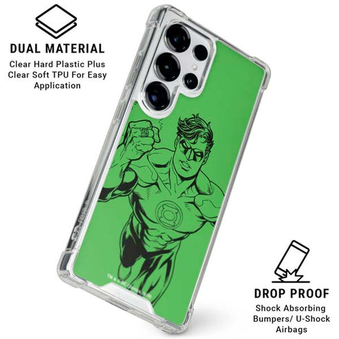 DC Comics Green Lantern Comic Pop Galaxy S26 Ultra Clear Case
