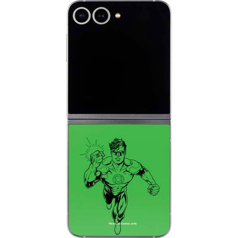 DC Comics Green Lantern Comic Pop Galaxy Z Flip6 Skin
