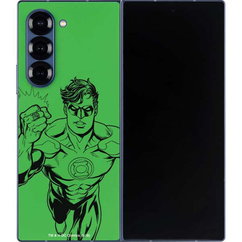 DC Comics Green Lantern Comic Pop Galaxy Z Fold6 Skin