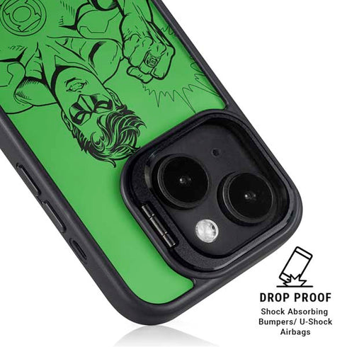 DC Comics Green Lantern Comic Pop iPhone 15 Kickstand Case